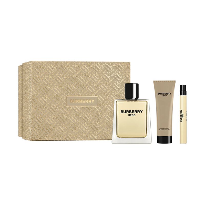 Burberry Hero Set for men - 100ml EDT+75ml Shower+10ml EDT