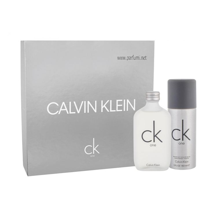 Calvin Klein One Комплект за мъже -100ml EDT + 150ml Део