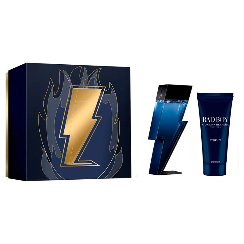 Carolina Herrera Bad Boy Cobalt Set for men 100ml EDP + 100ml Shower Gel