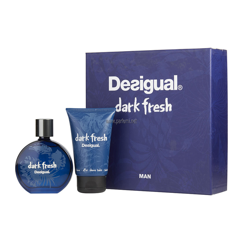 Desigual Dark Fresh Комплект за мъже - 100ml EDT+100ml Афтършейв балсам