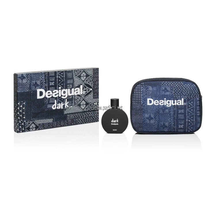 Desigual Dark Комплект за мъже - 100ml EDT +несесер