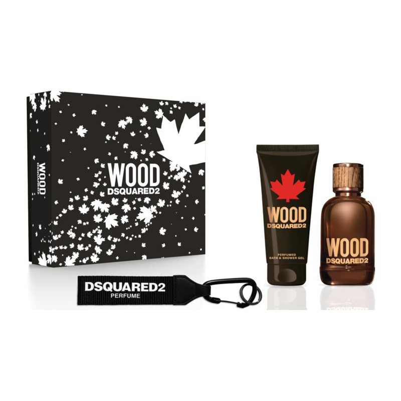 DSQUARED² Wood Pour Homme Комплект за мъже 100ml EDT+100ml Душ+ключодържател