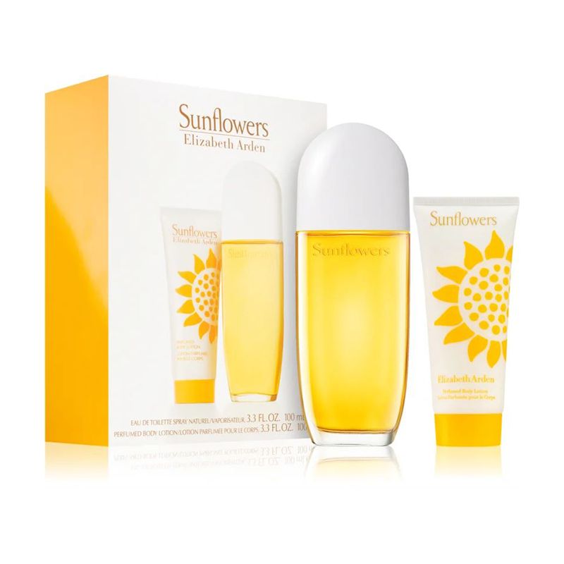 Elizabeth Arden Sunflowers Set for women-100ml EDT+100BL