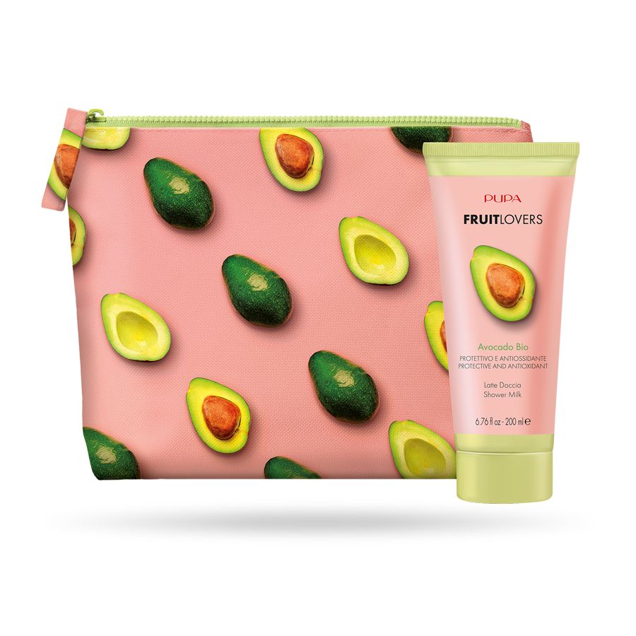 Pupa Fruit Lovers Set Shower Milk Avocado bio + pouch