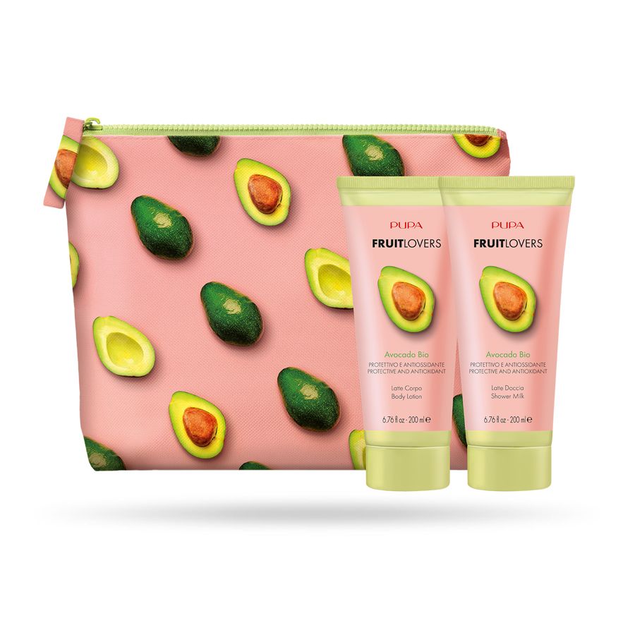 Pupa Fruit Lovers Set Shower and Body milk Avocado + pouch