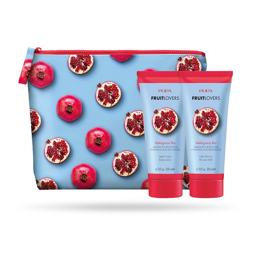 Pupa Fruit Lovers Set Shower and Body milk Melagrana + pouch