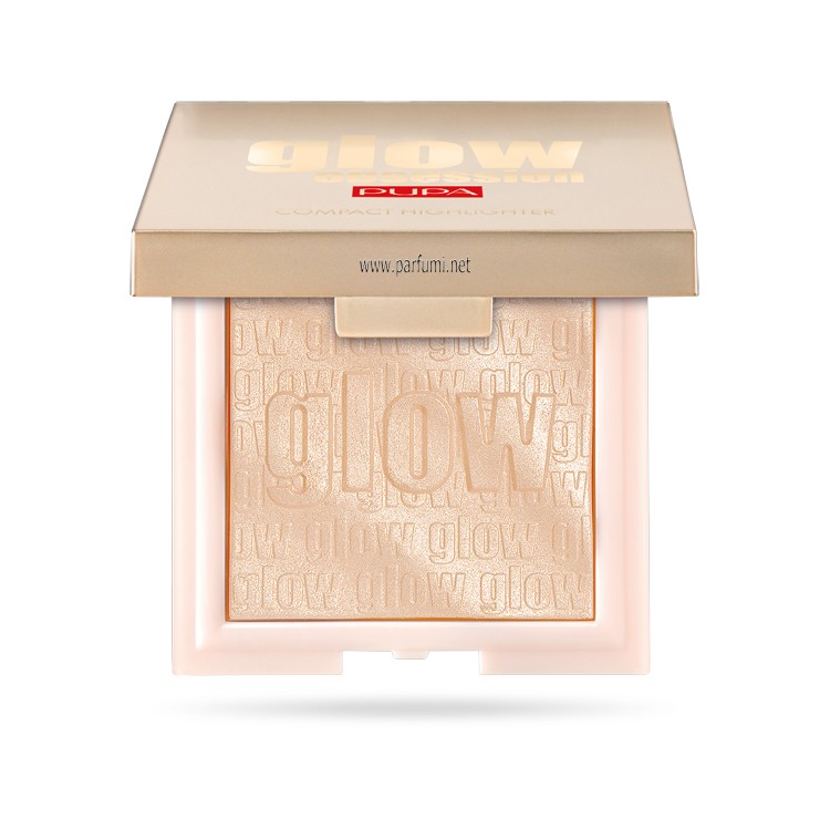 Pupa Glow Obsession Компактен Хайлайтър Light Gold 100