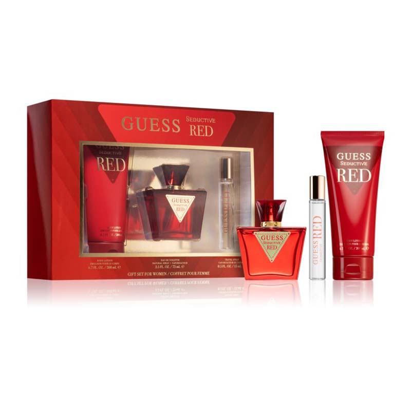 Guess Seductive Red Комплект за жени - 75ml EDT+200ml Лосион+15ml EDT