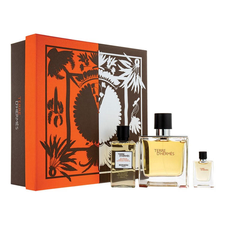 Hermes Terre d’Hermes Комплект за мъже 75ml EDP + 40ml SG + 15ml EDP