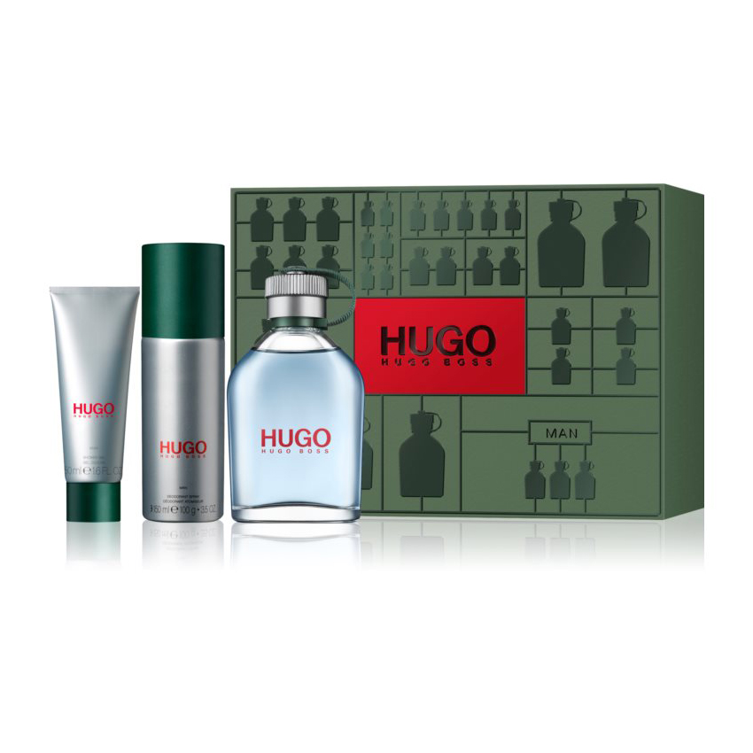 Hugo Boss Hugo Set for Men -125ml EDT+50ml SG+ 150ml Deo