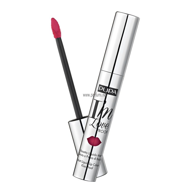 Pupa I`m Loveproof Matt Liquid дълготрайно червило Kiss me Red 011