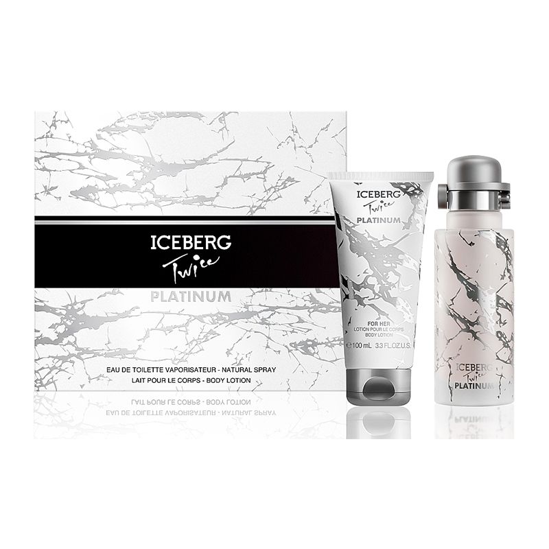 Iceberg Twice Platinum Комплект за жени - 125ml EDT+100ml лосион