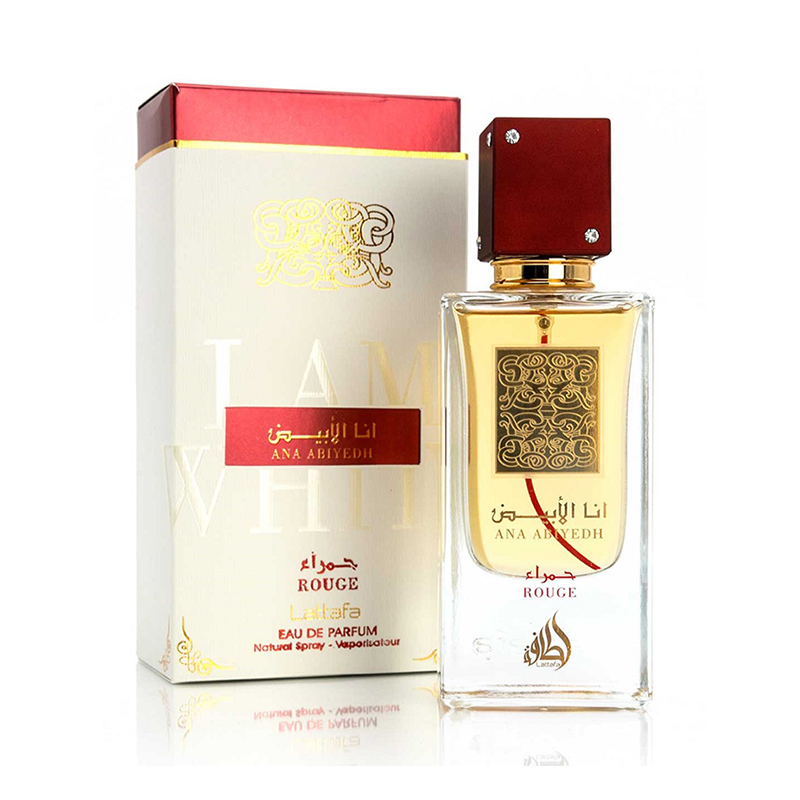 Lattafa Ana Abiyedh Rouge EDP unisex perfume - 60ml