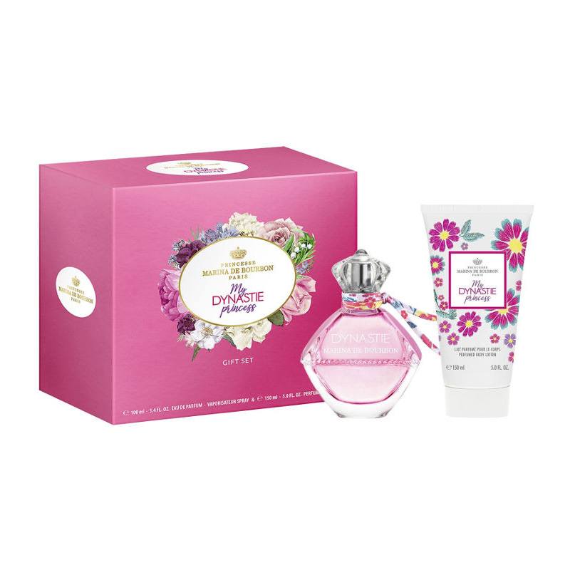 Marina De Bourbon My Dynastie Princess Комплект - 50ml EDP+150ml Лосион+несесер