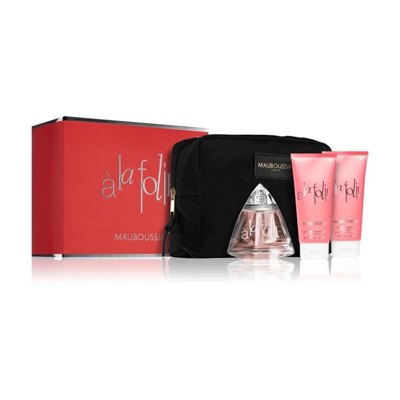 Mauboussin A la Folie Комплект за жени - 100ml EDP+100BL+100SG