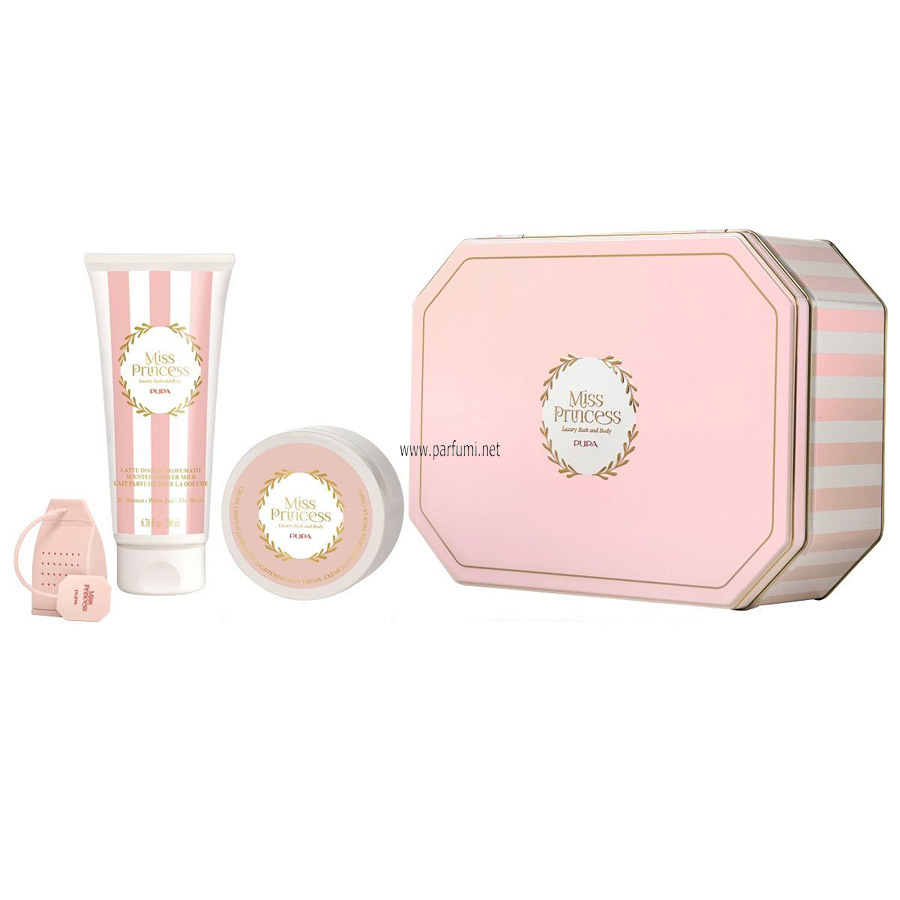 Pupa Miss Princess Medium Set Tin Box Бял чай -200SG+100BC+инфузер за чай