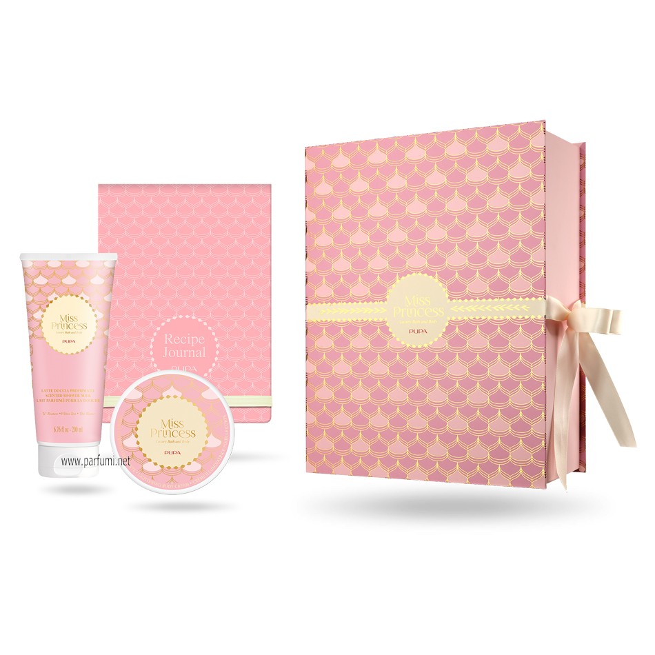 Pupa Miss Princess Medium Kit 1 Луксозен комплект за баня Бял Чай