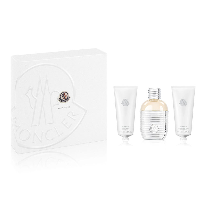 Moncler Pour Femme Комплект за жени - 100ml EDP+100BL+100SG