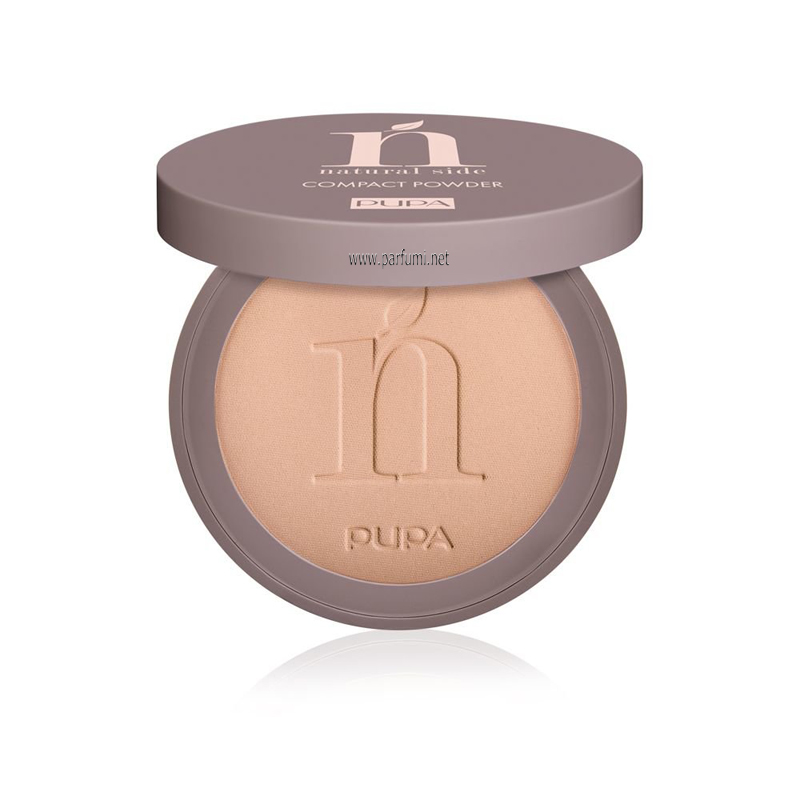 Pupa Natural Side Компактна матираща пудра - Натурално бежов 002