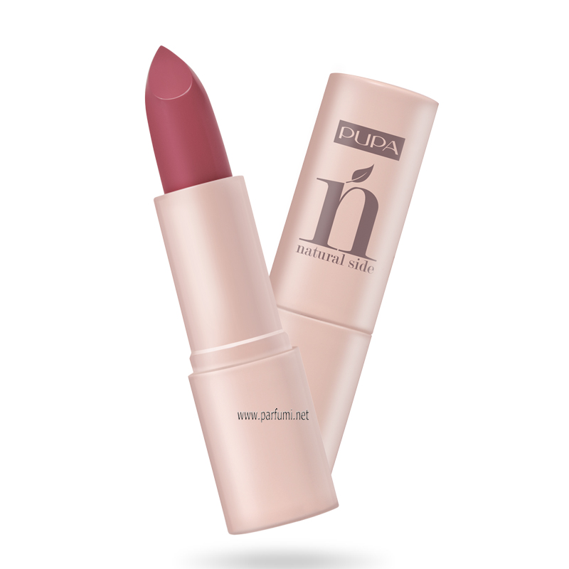 Pupa Natural Side Червило с натурални съставки- Vibrant Mauve 007