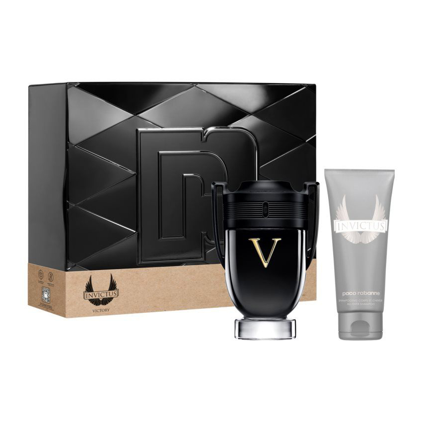 Paco Rabanne Invictus Victory Комплект за мъже - 100ml EDP+100ml Душ гел