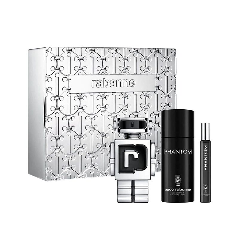 Paco Rabanne PHANTOM Set for men - 100ml EDT+ 150ml Deo+10ml