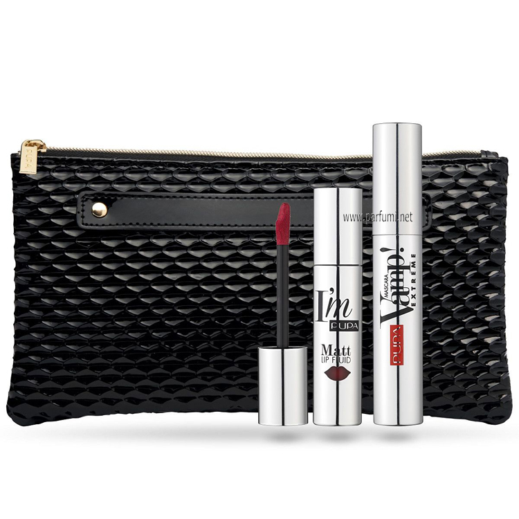 PUPA KIT VAMP!MASCARA Extreme + I`M MATT LIP FLUID