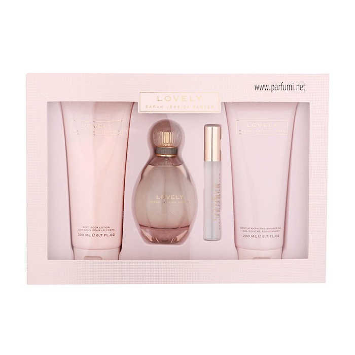 Sarah Jessica Parker Lovely Комплект за жени -100ml. EDP+200BL+200SG+10ml mini