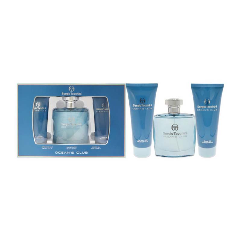 Sergio Tacchini Ocean`s Club Комплект за мъже - 100ml EDT+100ml ASB+100ml SG