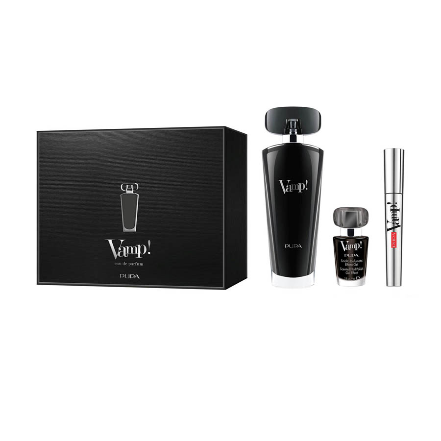 Vamp!Black Eau de Parfum Комплект 100ml EDP+спирала+ лак за нокти