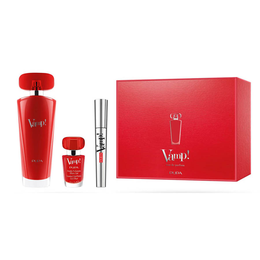 Vamp!Red Eau de Parfum Комплект 100ml EDP+спирала+ лак за нокти