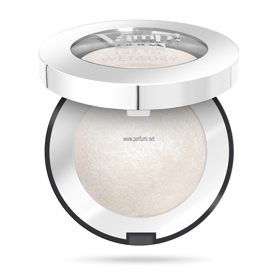 Pupa Vamp!Wet & Dry Eyeshadow Radiant Effect White Snow 300