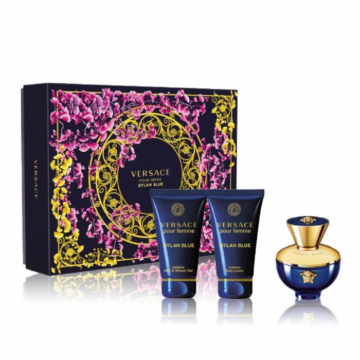 Versace Pour Femme Dylan Blue Комплект за жени-50ml EDP+50BL+50SG