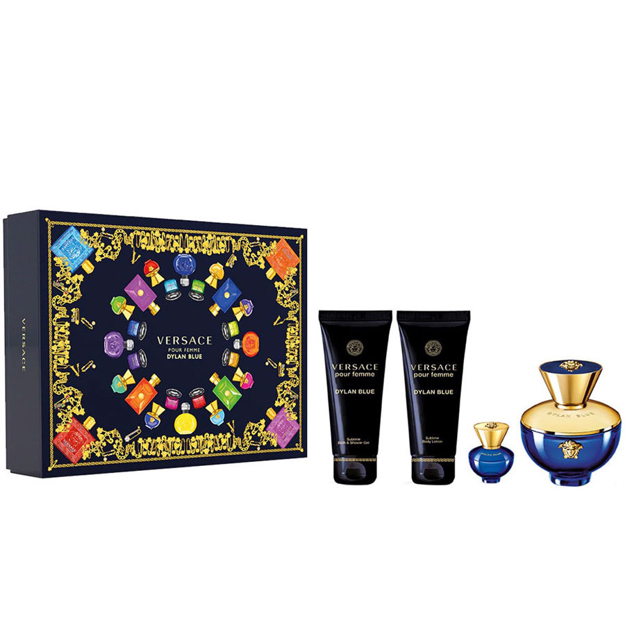 Versace Dylan Blue Femme Set -100ml EDP+ 100SG+100BL+5ml EDP