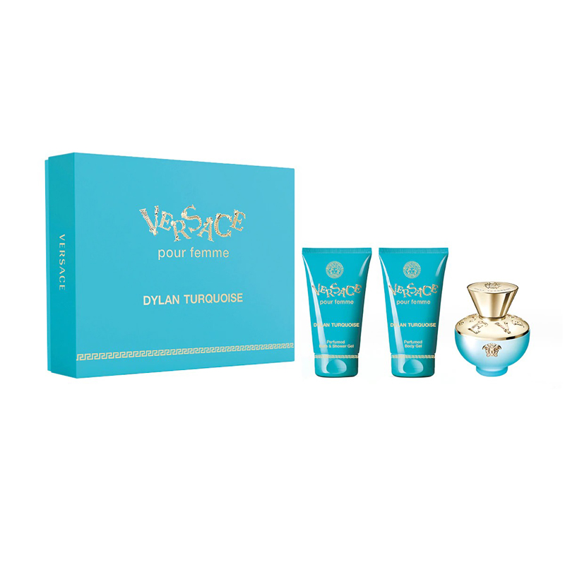 Versace Pour Femme Dylan Turquoise Set for women -50ml EDT+50BG+50SG