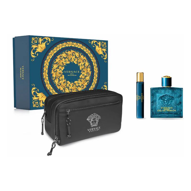 Versace Eros EDP Комплект за мъже- 100ml EDP + 10ml EDP+несесер