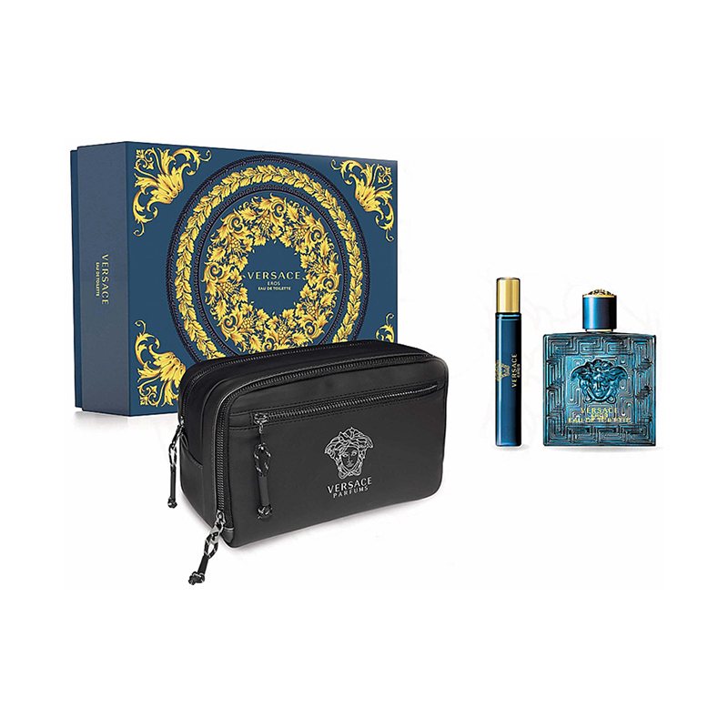 Versace Eros Комплект за мъже- 100ml EDT + 10ml EDT+несесер