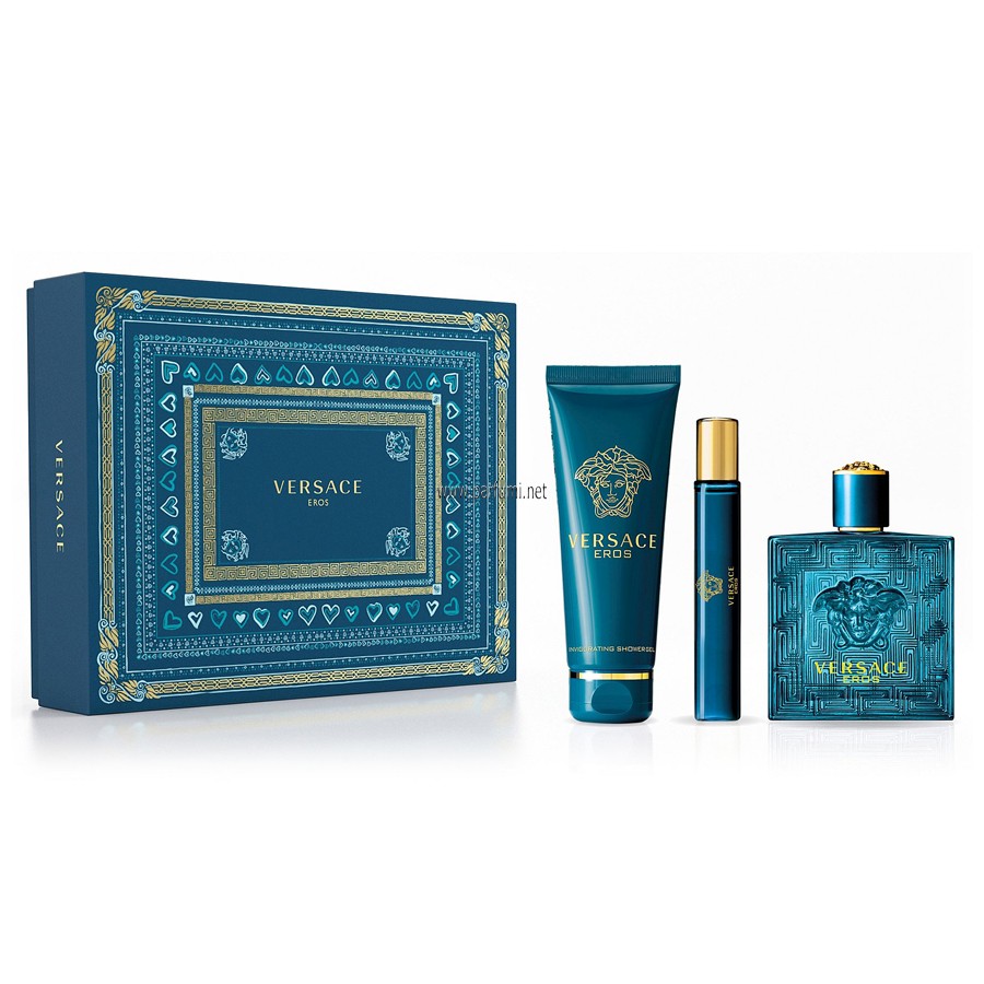 Versace Eros Комплект за мъже- 100ml EDT + 150ml Душ-гел+10ml EDT