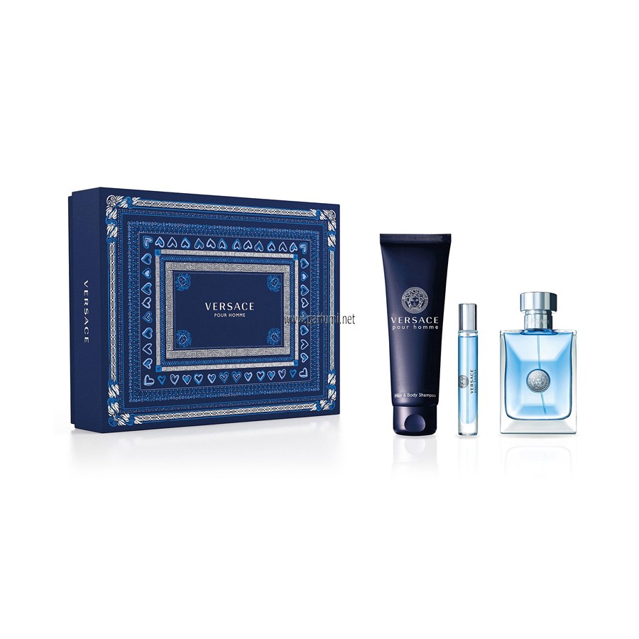 Versace Pour Homme Комплект за мъже-100ml EDT+150ml Душ+10ml EDT