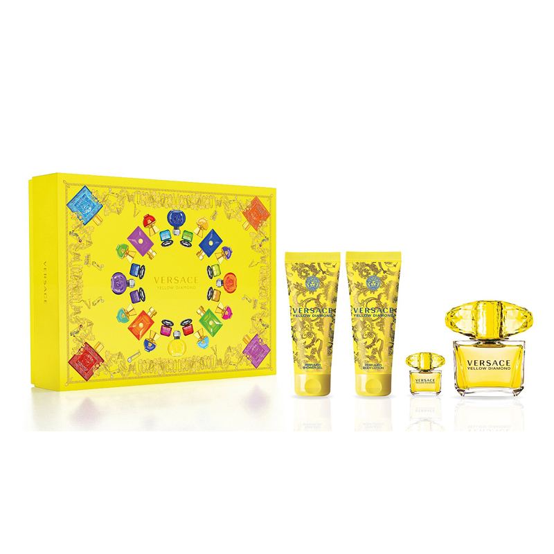 Versace Yellow Diamond Комплект - 90EDT+100SG+100BL+5ml EDT