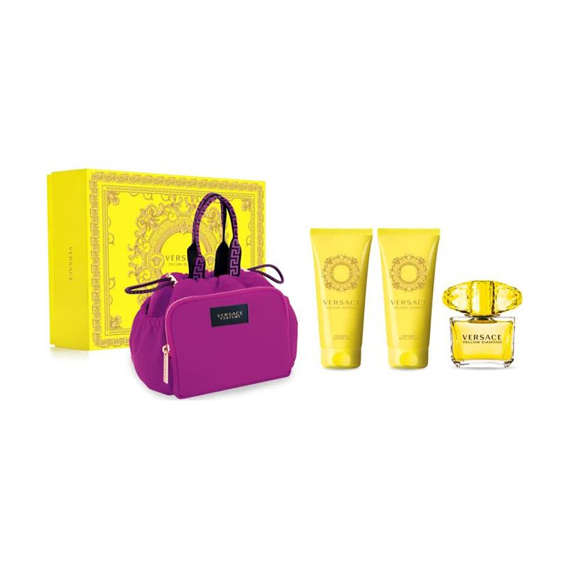 Versace Yellow Diamond Комплект - 90EDT+100SG+100BL+несесер