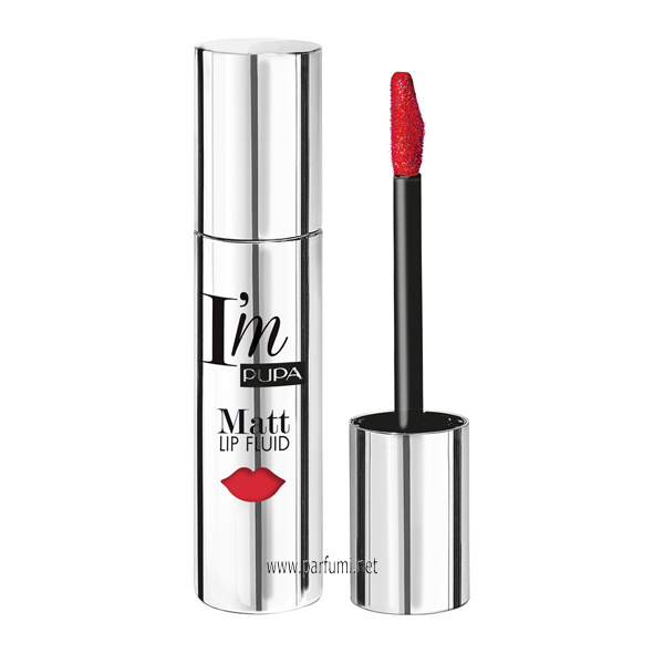 Pupa Im Lip Matt Fluid дълготрайно червило Fire Red 050